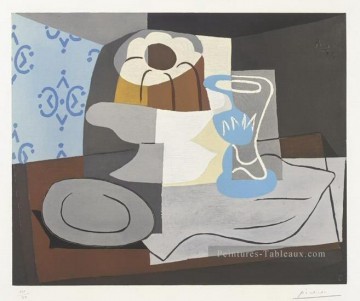 Nature morte a la charlotte 1924 cubiste Pablo Picasso Peinture à l'huile